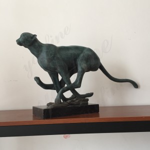  » antique bronze statue life size panther statue