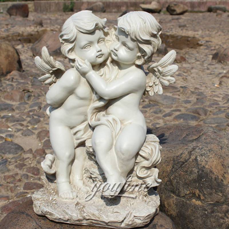 Hand Carved Marble Little Angel Statue Home Decor Factory Supply MOKK-313