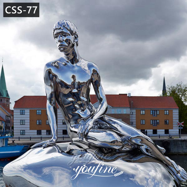  » Outdoor Mirror Stainless Steel Figure Sculpture Yard Decor for Sale CSS-77 Featured Image