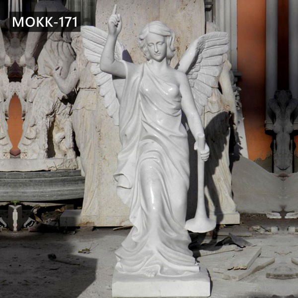  » Life Size Hand Carved Marble Angel Statue Wing Sculpture Factory Supply MOKK-171 Featured Image