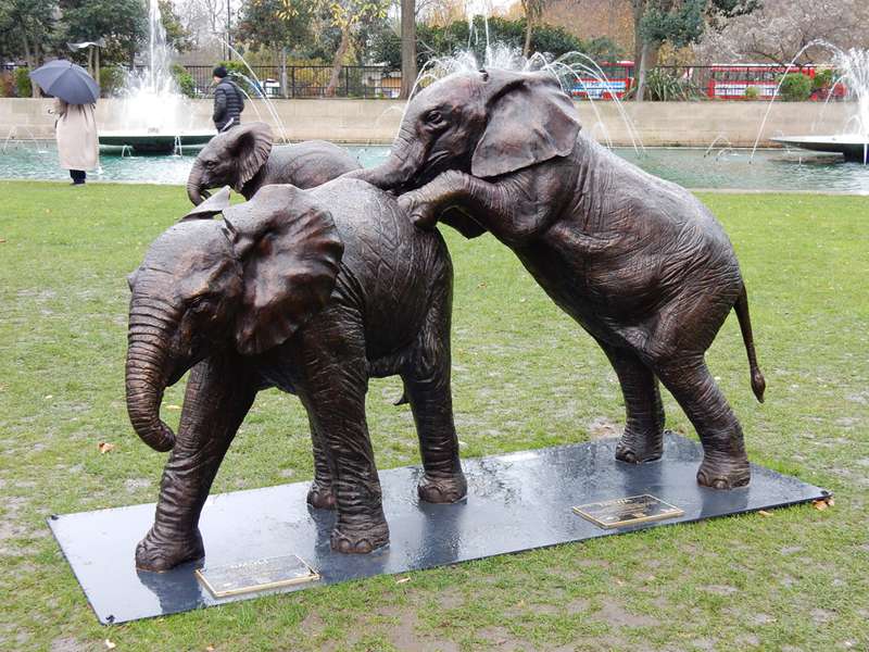 elephant statue in marble arch - YouFine Sculpture (1)