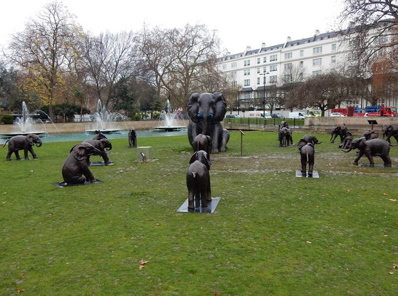 elephant statue marble arch - YouFine Sculpture (1)