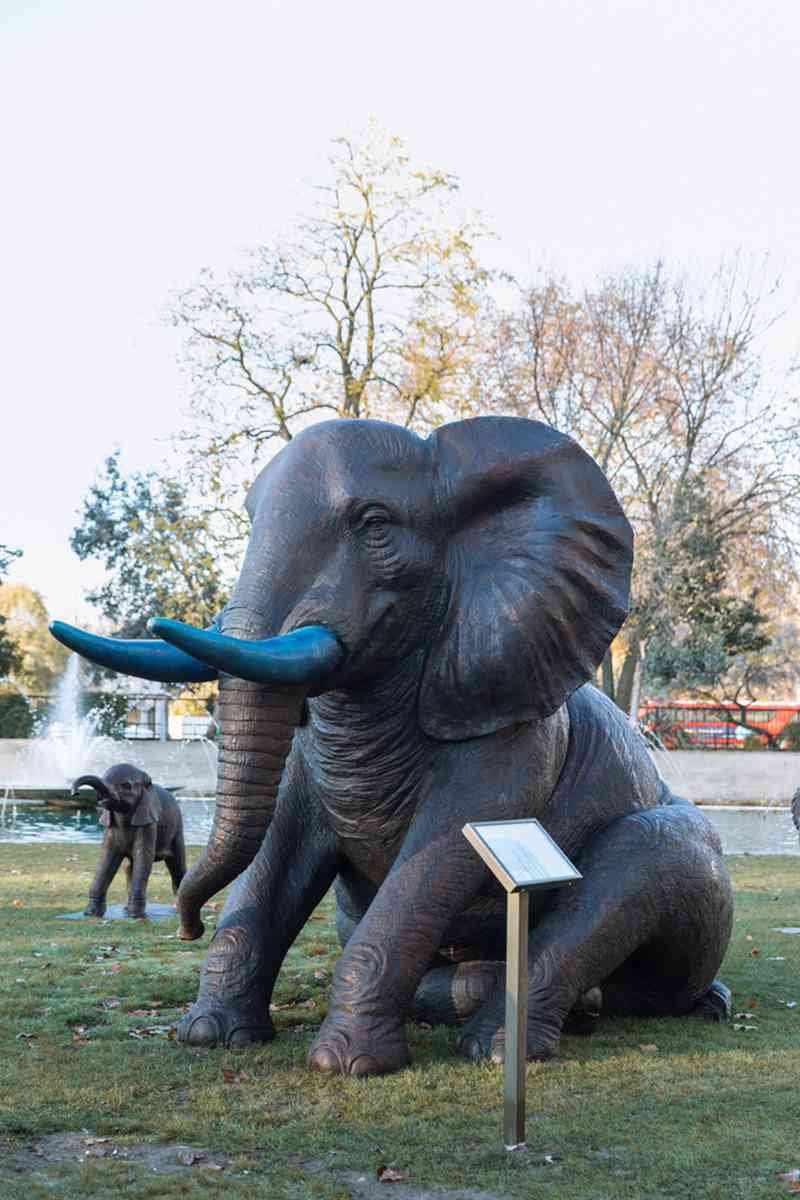 elephant statue marble arch - YouFine Sculpture (2)