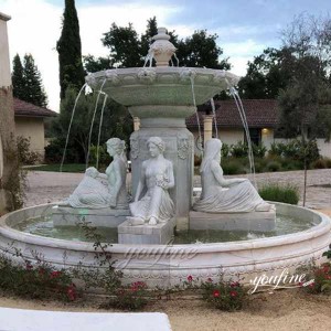  » Natural White Marble Outdoor Tiered Fountain Garden Decor for Sale MOKK-85