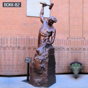 Hot sale casting figure bronze sculpture self made man statue BOKK-82