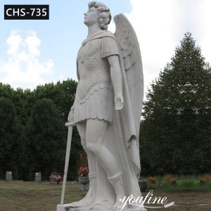  » Life Size Marble Archangel Michael Statue Garden Decor for Sale CHS-735