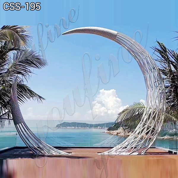 Outdoor Stainless Steel Contemporary Garden Sculpture for Sale CSS-195