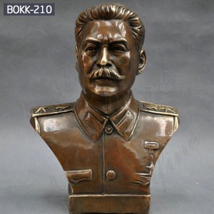 » Custom Bronze Russian Leader Joseph Stalin Bust Sculpture BOKK-210