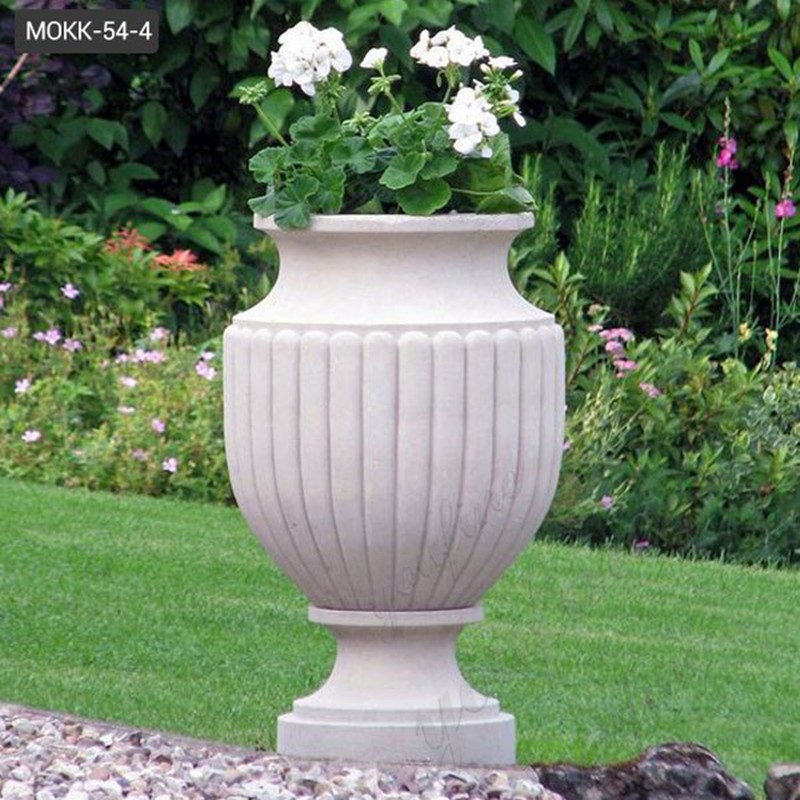  » Hot Sale Round Marble Planter Pots for Garden Decor Supplier MOKK-54-4 Featured Image