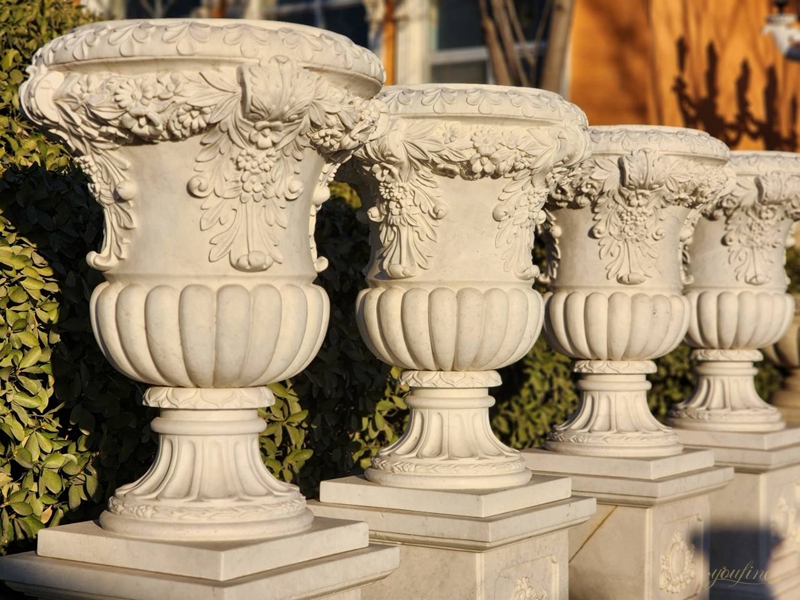 factory direct sale marble flower pot from youfine