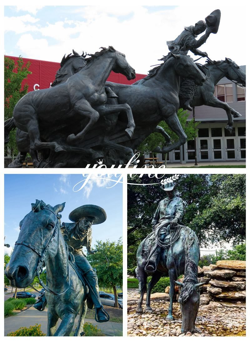 famous bronze cowboy statues