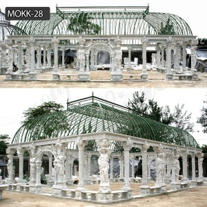 Roman Style Marble Pavilion Gazebo for Wedding Ceremony MOKK-28