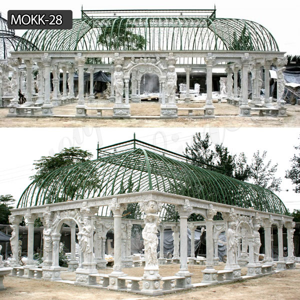  » Roman Style Marble Pavilion Gazebo for Wedding Ceremony MOKK-28 Featured Image