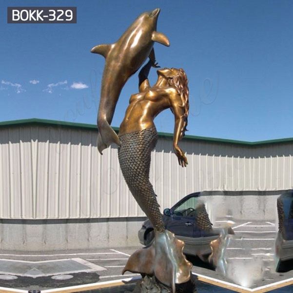 Coastal beach decoration life size mermaid statue BOKK-329