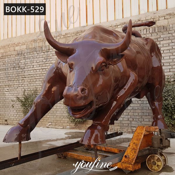 New York symbol bronze bull statue wall street bull statue replica for sale BOKK-529