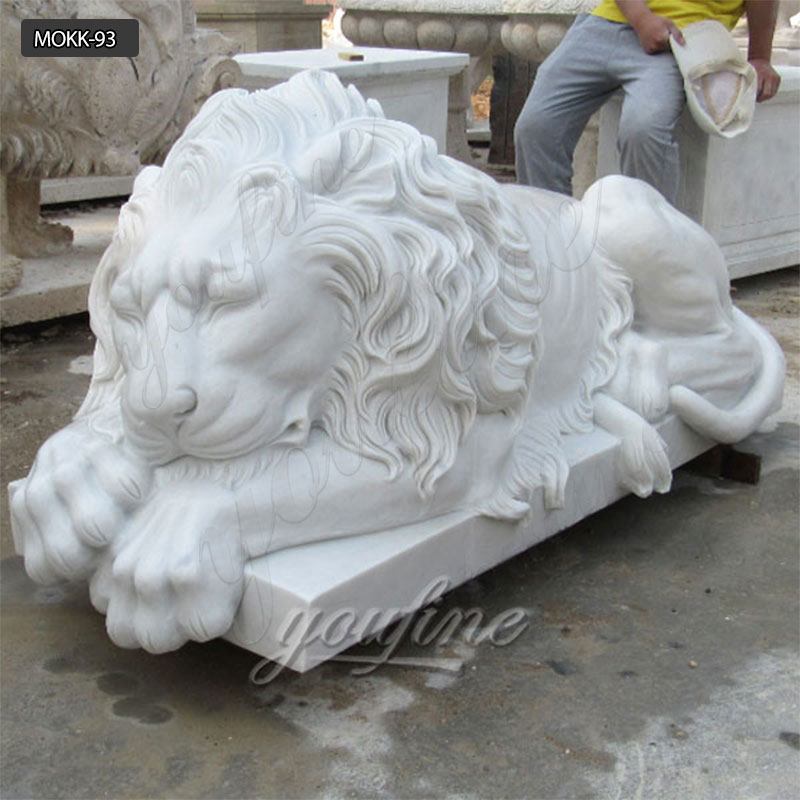 life size marble lion statue lion statue for home MOKK-94
