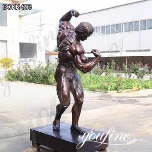 Large Size Garden Bronze Schwarzenegger Statue Outdoor Decor for Sale BOKK-893