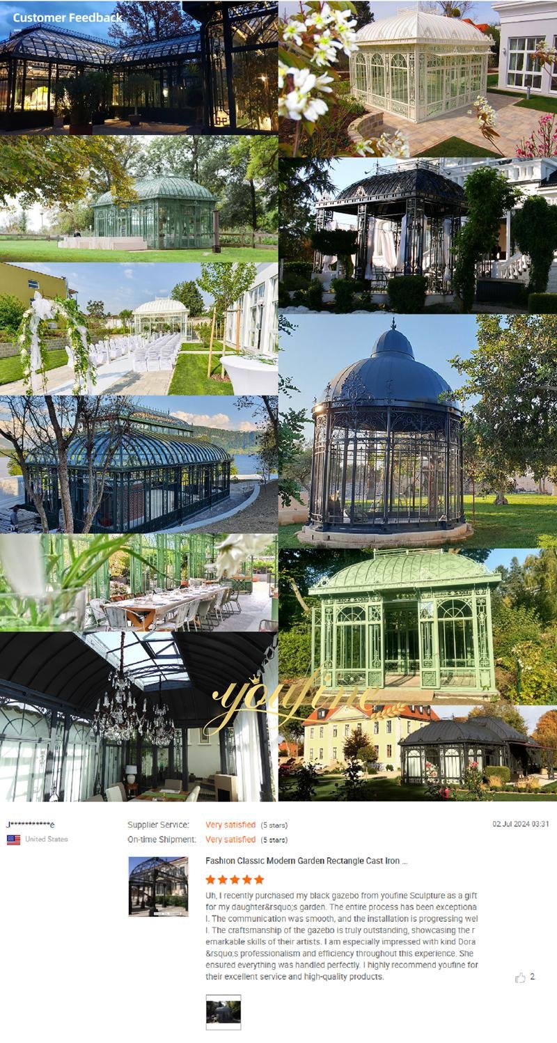 feedback about iron gazebos from YouFine customers