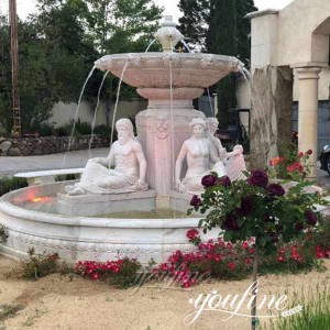 » Natural White Marble Outdoor Tiered Fountain Garden Decor for Sale MOKK-85