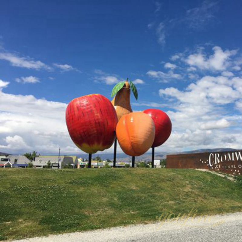 10 Popularl Outdoor Metal Sculptures for Your Lawn (Fruit-themed)