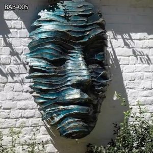 Abstract Bronze Large Face Sculpture for Sale