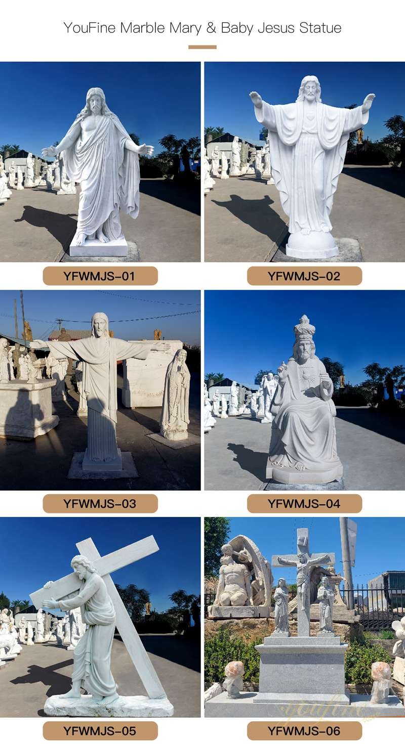 hand carved marble Jesus statue supplier