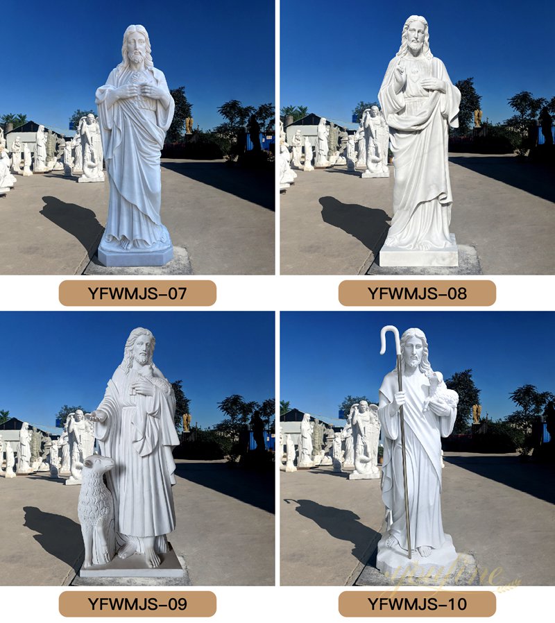 hand carved marble Jesus statue supplier