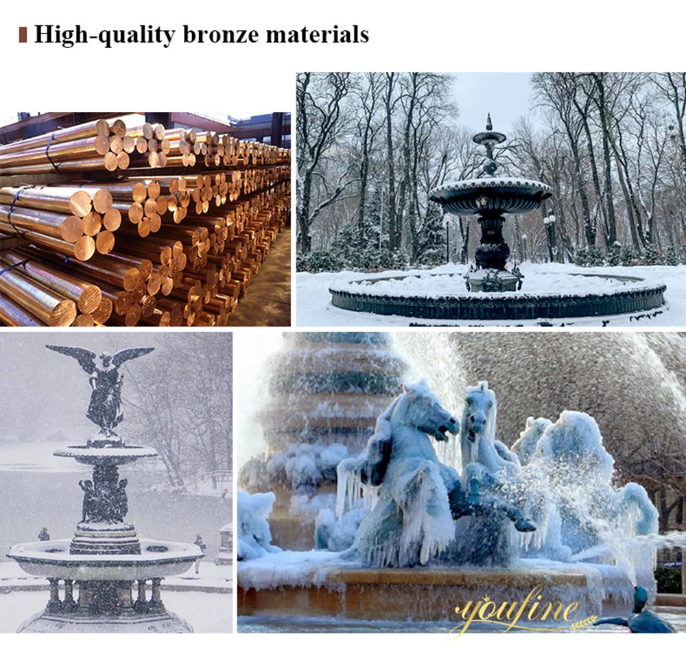 high-quality bronze water features