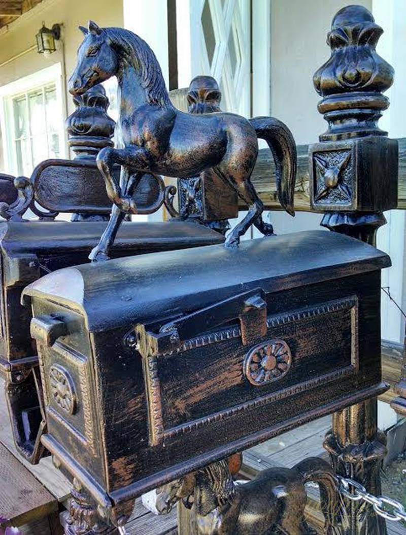 horse statue mailbox