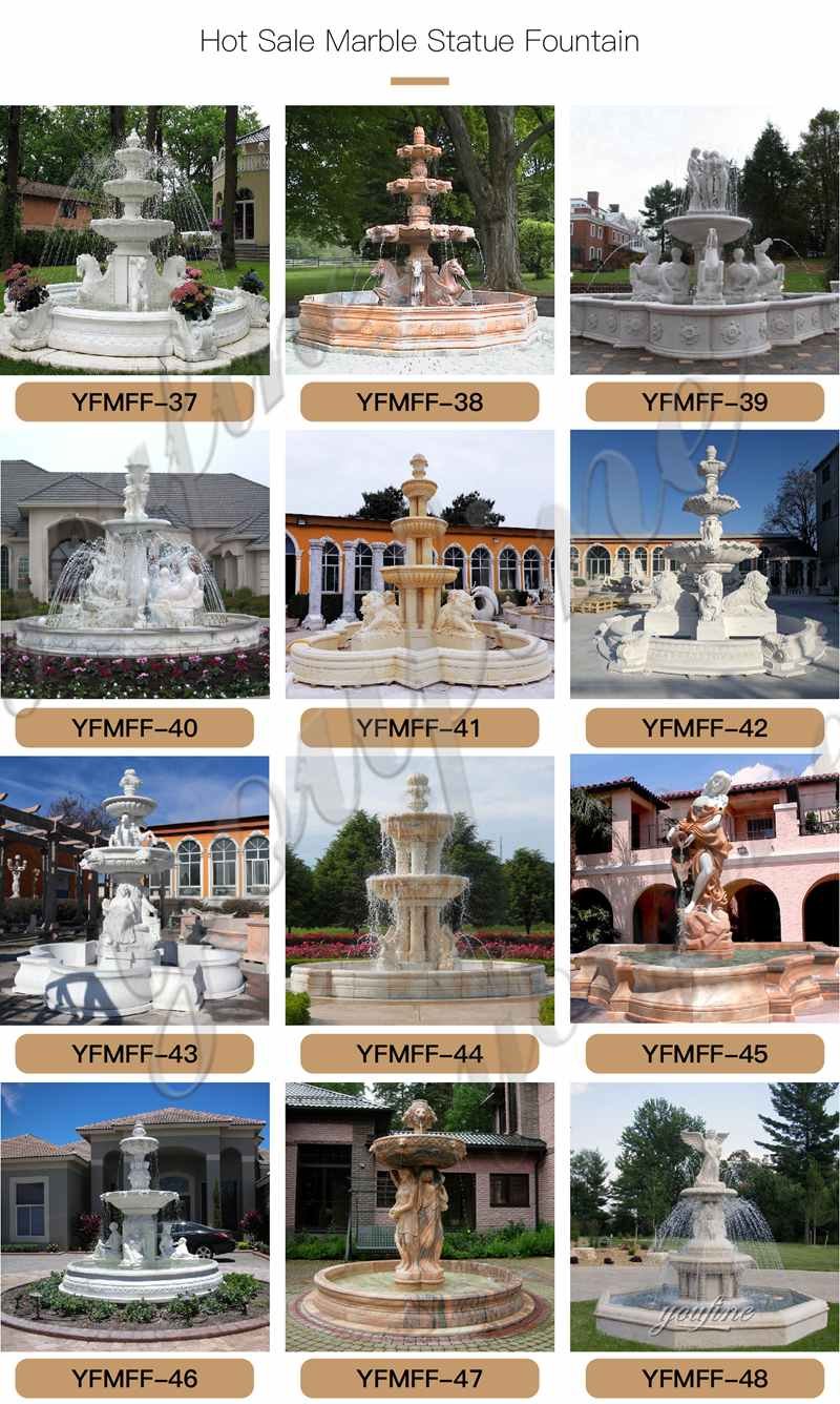 hot sale marble water fountain-YouFine Sculpture