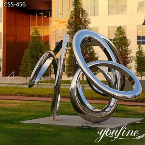  » Large Modern Abstract Metal Art Sculptures Triple Infinity CSS-456