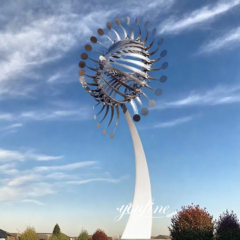 stainless steel kinetic sculpture
