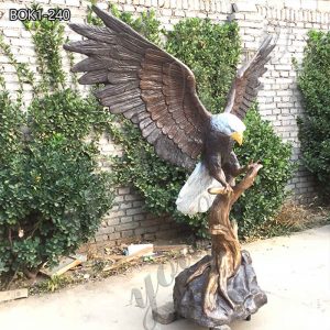 Realistic Large Bronze Eagle Statue Garden Decor Supplier BOK1-240