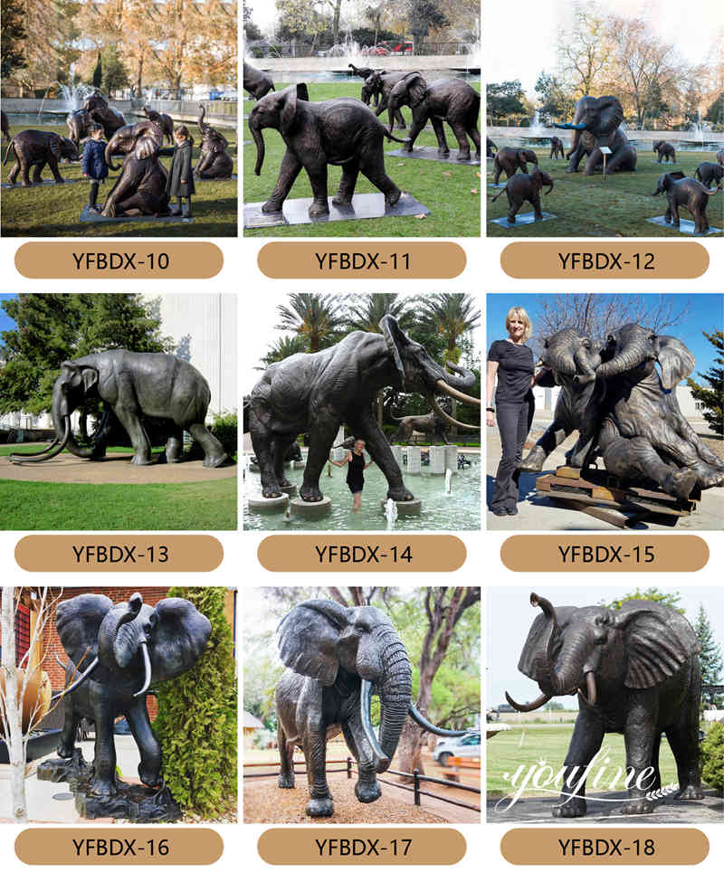 large elephant statues for sale -YouFine Sculpture