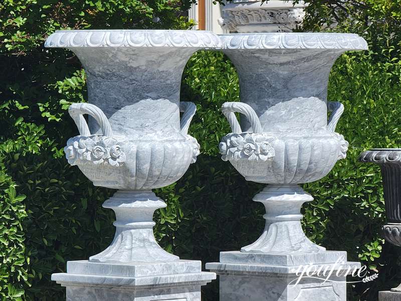 large marble plant pot - YouFine Sculpture