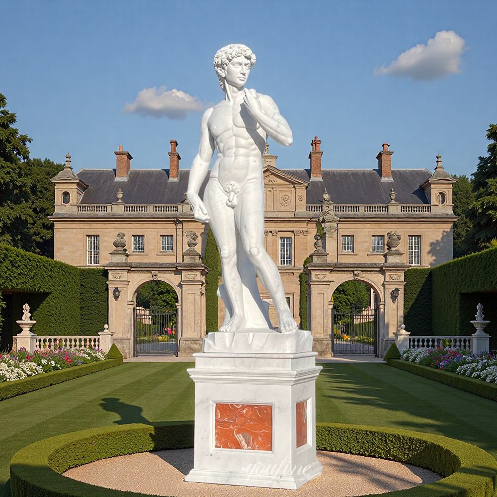 large marble statue of David replica for manor