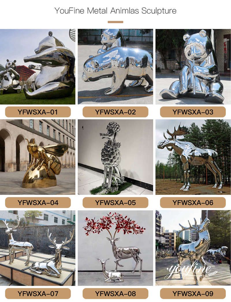large metal animal sculpture -YouFine Sculpture