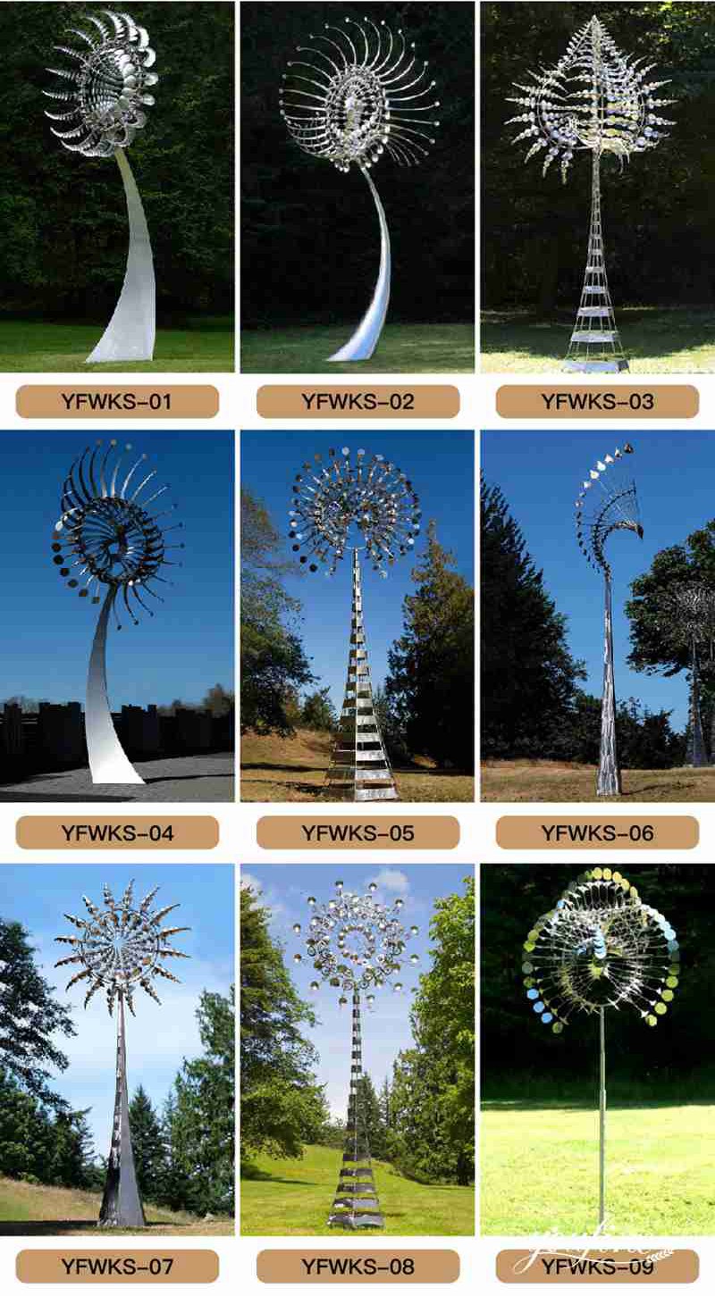 large metal kinetic wind spinners - YouFine Sculpture