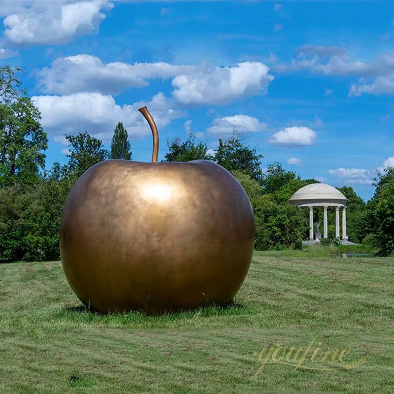 large outdoor Apple sculpture