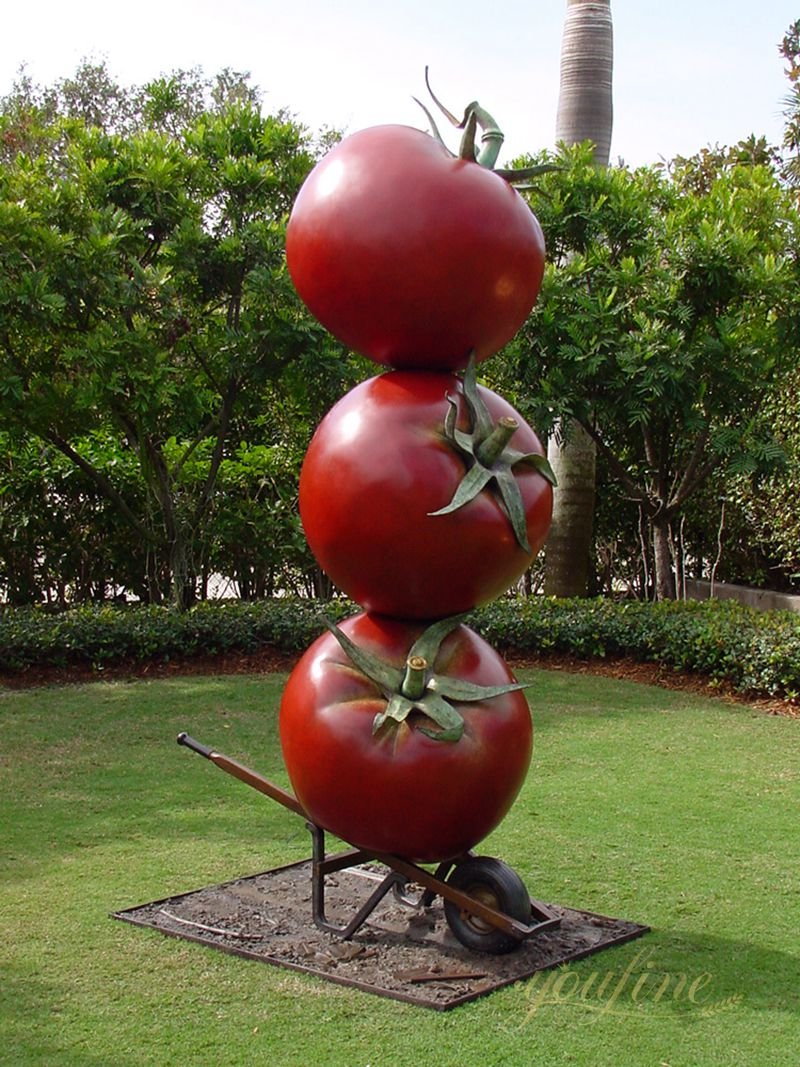 large tomato sculpture for outdoor