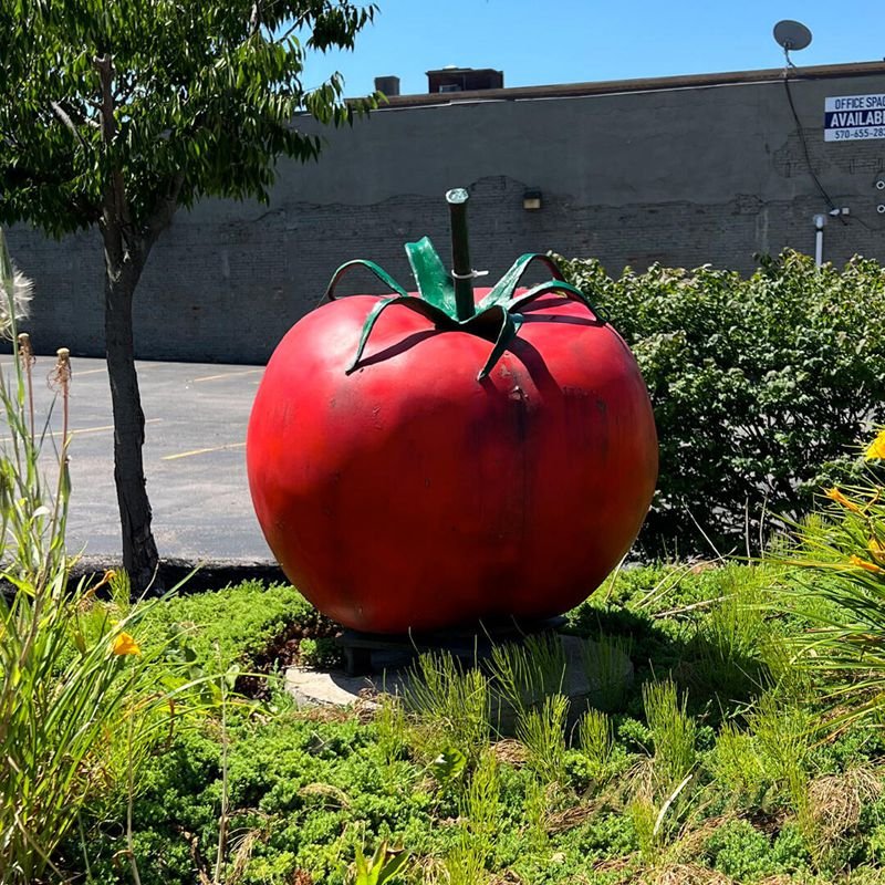 large tomato sculpture for outdoor