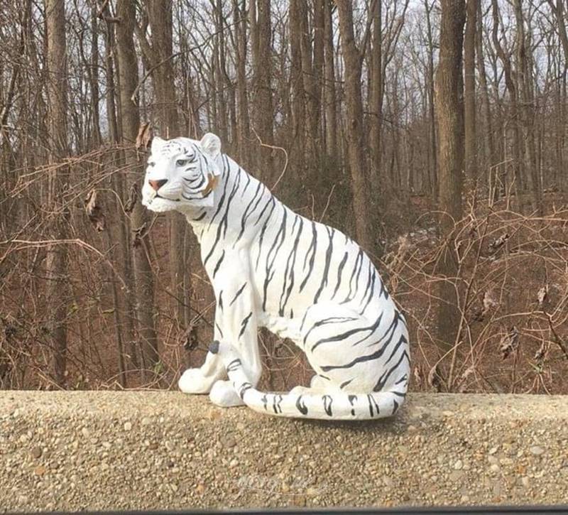 large white tiger statue 