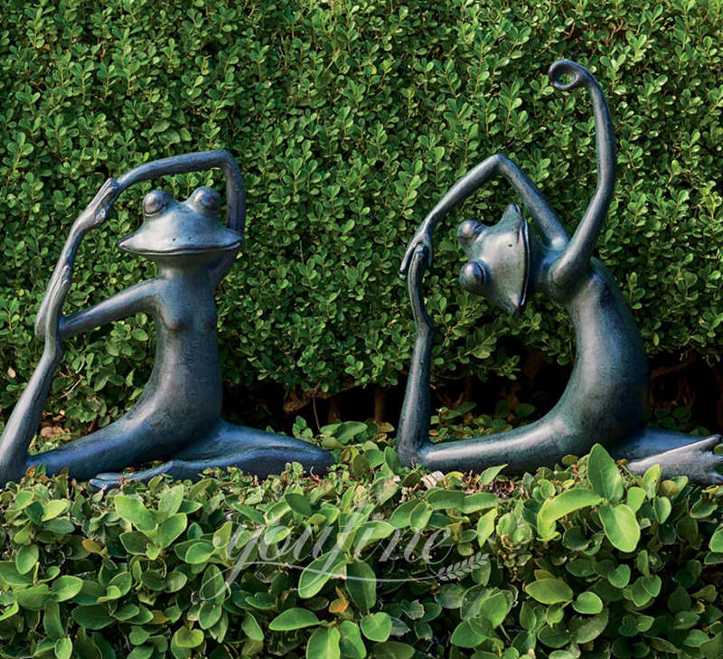 large yoga frog statue - YouFine Sculpture