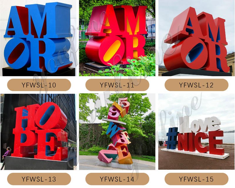 letter sculpture -YouFine Sculpture