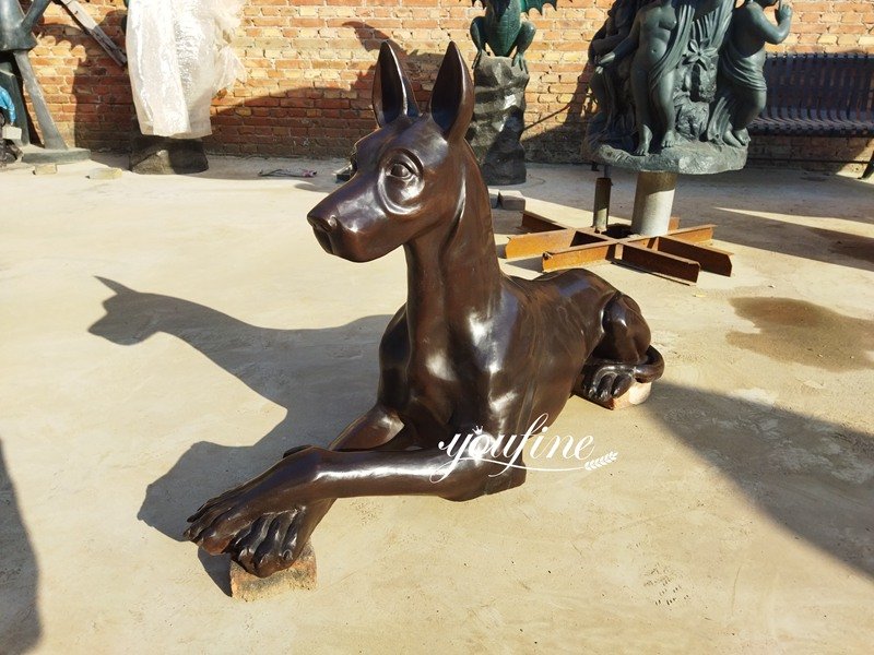 life size Doberman sculpture