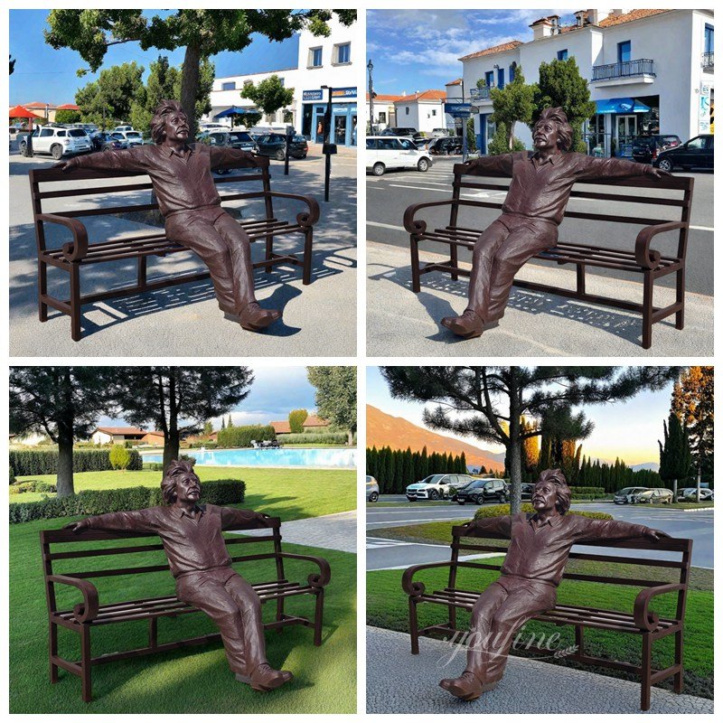 life size albert einstein bronze statue application scenes