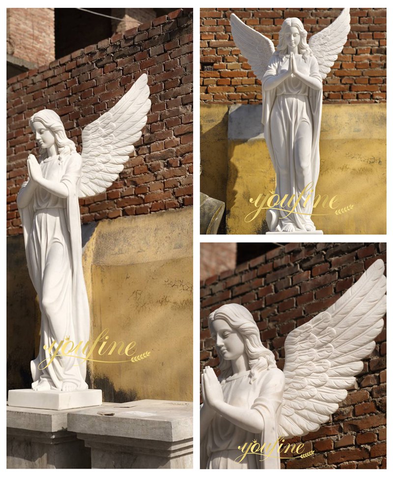 life size angel statue details