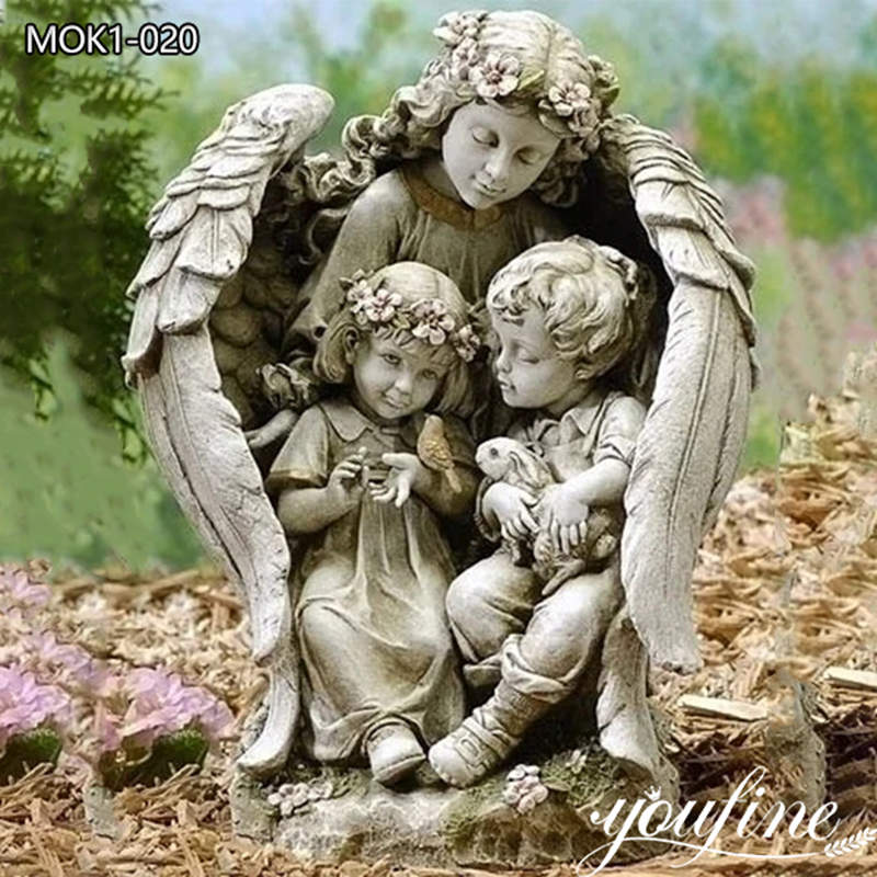 Exquisite Life Size Angel Statues Outdoor Guardian for Sale MOK1-020