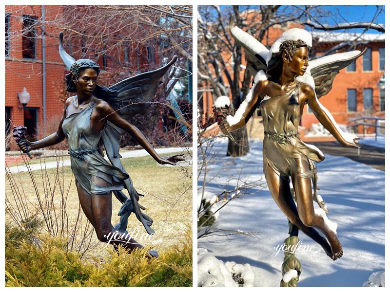 life size bronze angel statues details