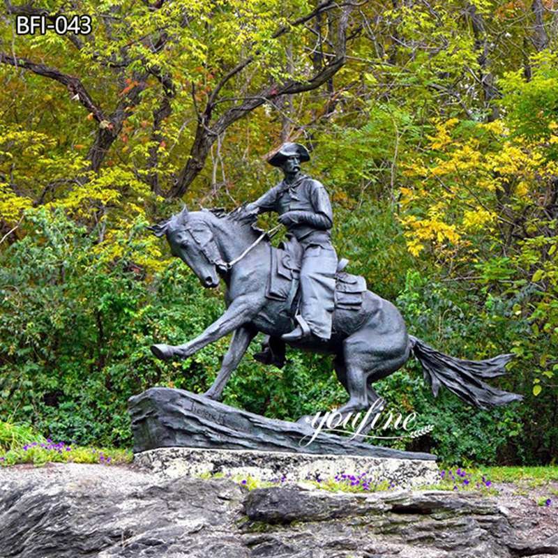 life size bronze cowboy on horse statue (5)